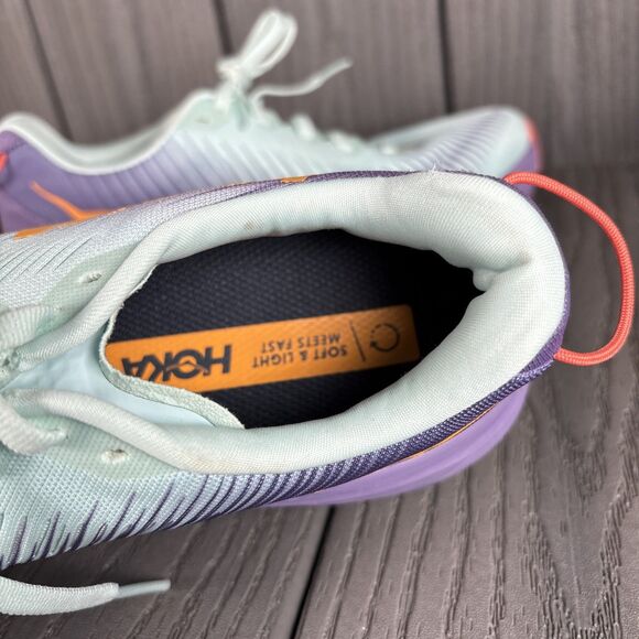 Hoka One One Rincon 3 Women's 5.5 B Blue/Purple Running Sneaker 1119396 BGCV - Picture 10 of 13